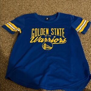 NBA Golden State Warriors Blue and Yellow Tee